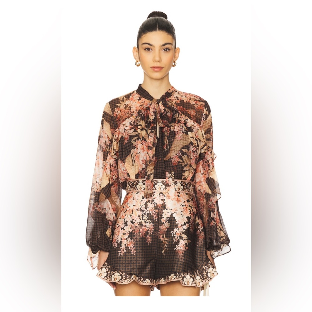 Zimmermann illuminate flutter blouse NWOT